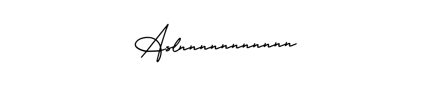 This is the best signature style for the Aslnnnnnnnnnnn name. Also you like these signature font (AmerikaSignatureDemo-Regular). Mix name signature. Aslnnnnnnnnnnn signature style 3 images and pictures png