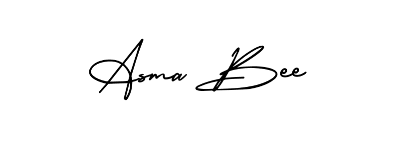 Design your own signature with our free online signature maker. With this signature software, you can create a handwritten (AmerikaSignatureDemo-Regular) signature for name Asma Bee. Asma Bee signature style 3 images and pictures png