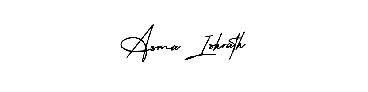 Use a signature maker to create a handwritten signature online. With this signature software, you can design (AmerikaSignatureDemo-Regular) your own signature for name Asma Ishrath. Asma Ishrath signature style 3 images and pictures png