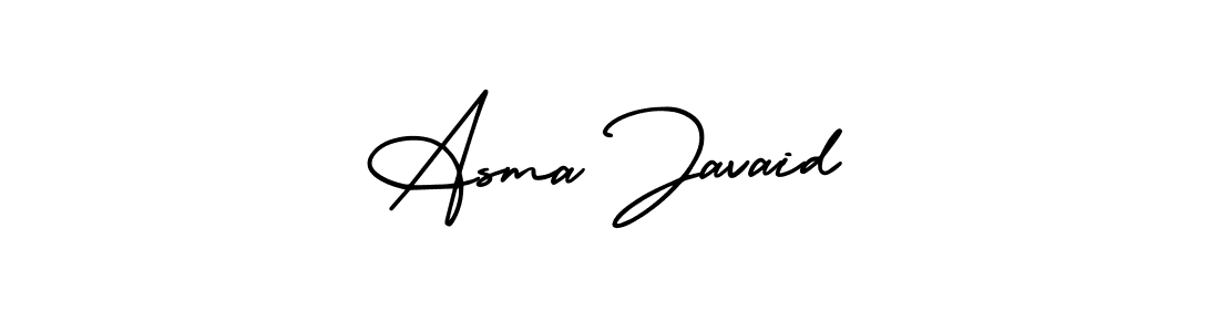 AmerikaSignatureDemo-Regular is a professional signature style that is perfect for those who want to add a touch of class to their signature. It is also a great choice for those who want to make their signature more unique. Get Asma Javaid name to fancy signature for free. Asma Javaid signature style 3 images and pictures png