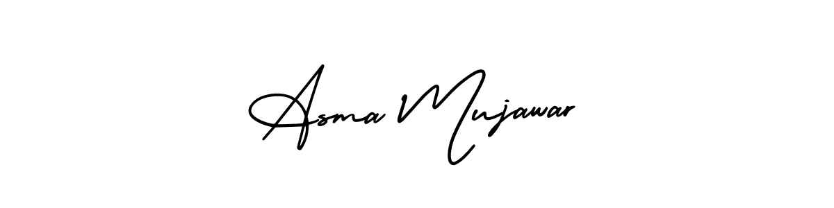 Make a short Asma Mujawar signature style. Manage your documents anywhere anytime using AmerikaSignatureDemo-Regular. Create and add eSignatures, submit forms, share and send files easily. Asma Mujawar signature style 3 images and pictures png