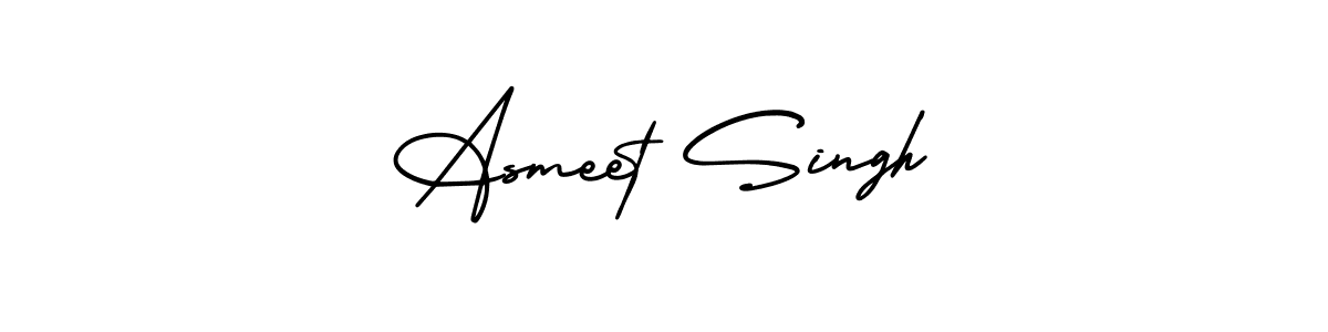 You should practise on your own different ways (AmerikaSignatureDemo-Regular) to write your name (Asmeet Singh) in signature. don't let someone else do it for you. Asmeet Singh signature style 3 images and pictures png