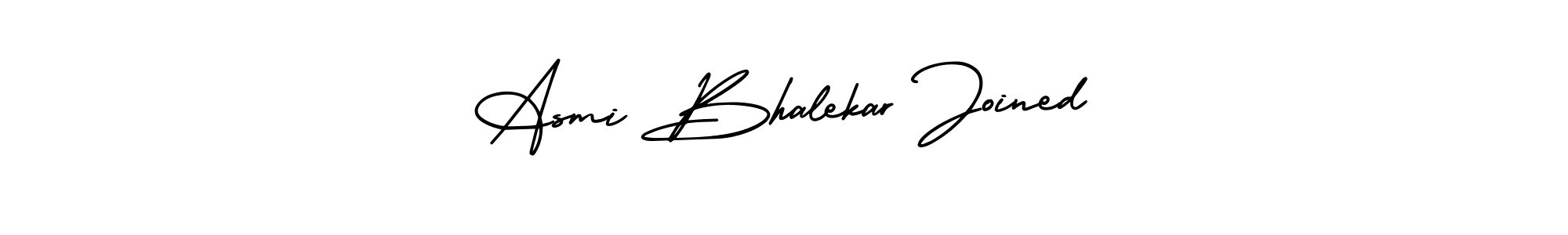 Make a short Asmi Bhalekar Joined signature style. Manage your documents anywhere anytime using AmerikaSignatureDemo-Regular. Create and add eSignatures, submit forms, share and send files easily. Asmi Bhalekar Joined signature style 3 images and pictures png