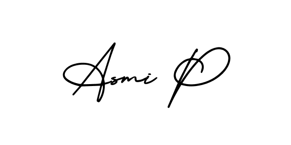 Best and Professional Signature Style for Asmi P. AmerikaSignatureDemo-Regular Best Signature Style Collection. Asmi P signature style 3 images and pictures png