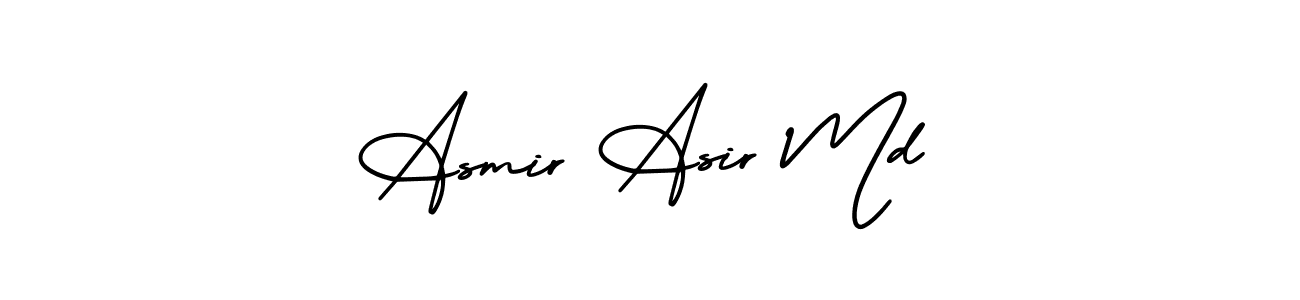 Use a signature maker to create a handwritten signature online. With this signature software, you can design (AmerikaSignatureDemo-Regular) your own signature for name Asmir Asir Md. Asmir Asir Md signature style 3 images and pictures png