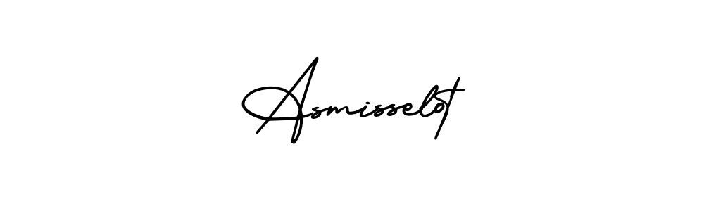 Use a signature maker to create a handwritten signature online. With this signature software, you can design (AmerikaSignatureDemo-Regular) your own signature for name Asmisselot. Asmisselot signature style 3 images and pictures png