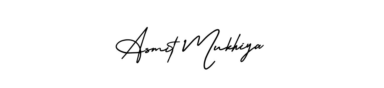 How to make Asmit Mukhiya signature? AmerikaSignatureDemo-Regular is a professional autograph style. Create handwritten signature for Asmit Mukhiya name. Asmit Mukhiya signature style 3 images and pictures png