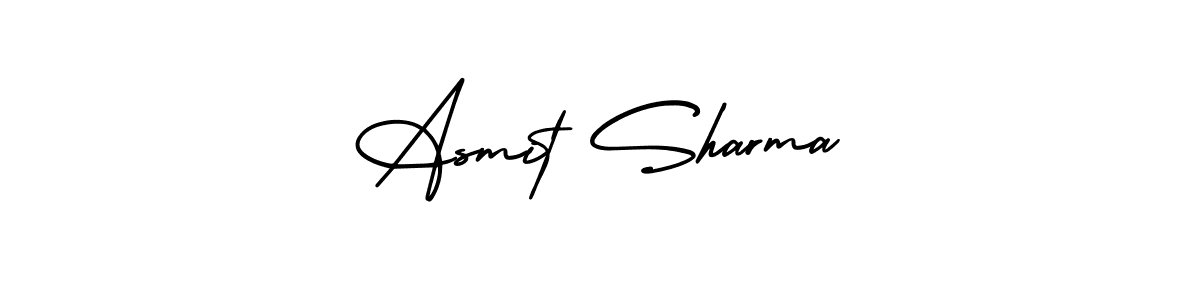 Asmit Sharma stylish signature style. Best Handwritten Sign (AmerikaSignatureDemo-Regular) for my name. Handwritten Signature Collection Ideas for my name Asmit Sharma. Asmit Sharma signature style 3 images and pictures png