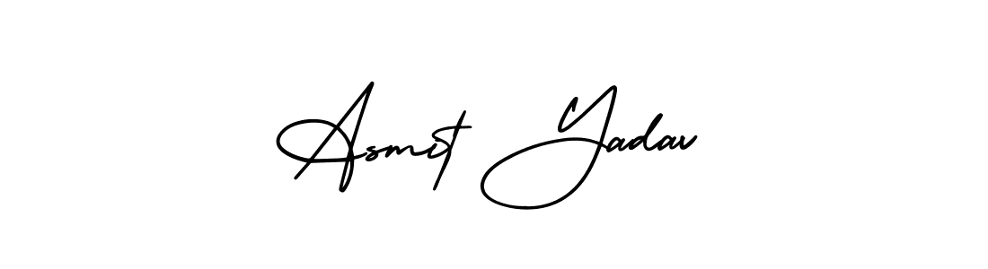 AmerikaSignatureDemo-Regular is a professional signature style that is perfect for those who want to add a touch of class to their signature. It is also a great choice for those who want to make their signature more unique. Get Asmit Yadav name to fancy signature for free. Asmit Yadav signature style 3 images and pictures png