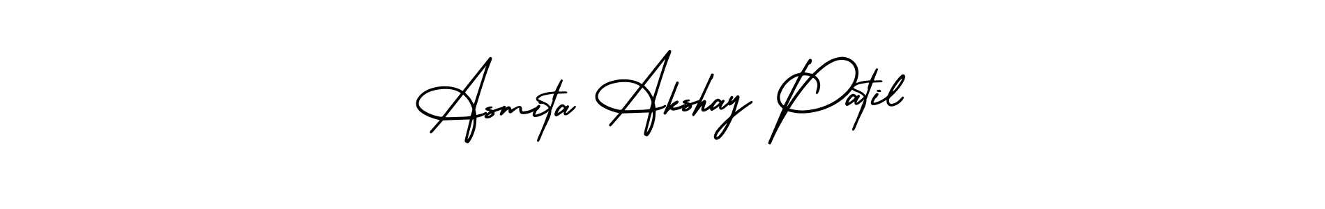See photos of Asmita Akshay Patil official signature by Spectra . Check more albums & portfolios. Read reviews & check more about AmerikaSignatureDemo-Regular font. Asmita Akshay Patil signature style 3 images and pictures png