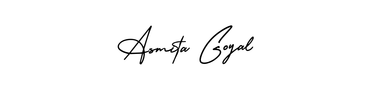 Similarly AmerikaSignatureDemo-Regular is the best handwritten signature design. Signature creator online .You can use it as an online autograph creator for name Asmita Goyal. Asmita Goyal signature style 3 images and pictures png