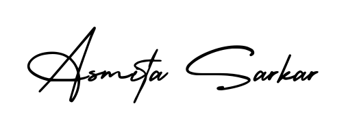 The AmerikaSignatureDemo-Regular handwriting style adds charm and authenticity to name Asmita Sarkar. A wonderful choice for personal thank-you notes. Asmita Sarkar signature style 3 images and pictures png