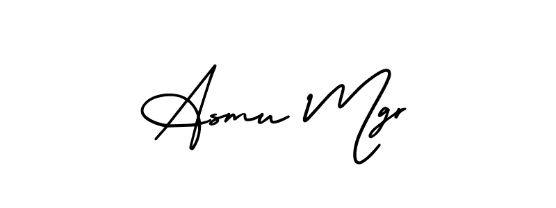 AmerikaSignatureDemo-Regular is a professional signature style that is perfect for those who want to add a touch of class to their signature. It is also a great choice for those who want to make their signature more unique. Get Asmu Mgr name to fancy signature for free. Asmu Mgr signature style 3 images and pictures png