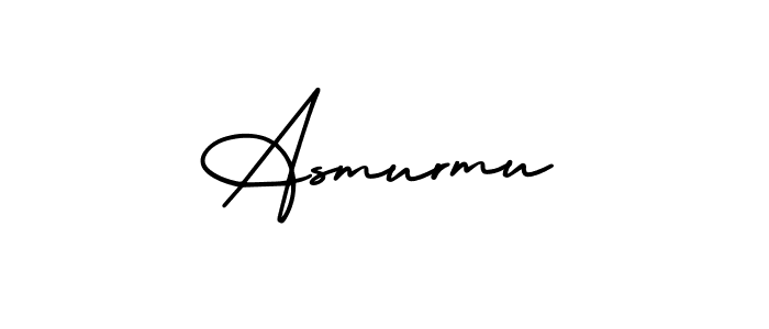 It looks lik you need a new signature style for name Asmurmu. Design unique handwritten (AmerikaSignatureDemo-Regular) signature with our free signature maker in just a few clicks. Asmurmu signature style 3 images and pictures png