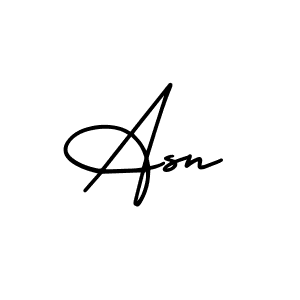 Make a beautiful signature design for name Asn. With this signature (AmerikaSignatureDemo-Regular) style, you can create a handwritten signature for free. Asn signature style 3 images and pictures png