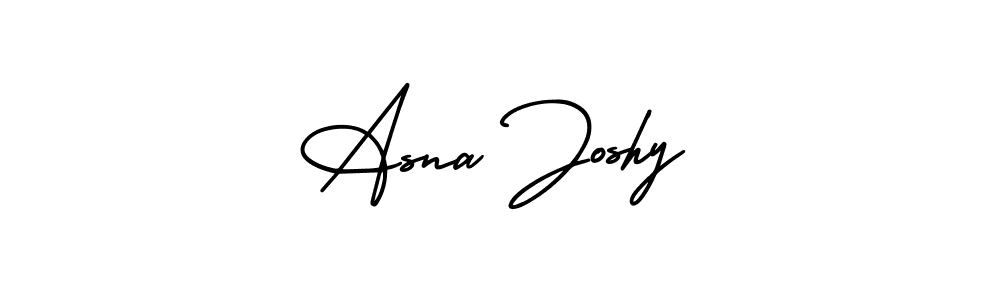 Design your own signature with our free online signature maker. With this signature software, you can create a handwritten (AmerikaSignatureDemo-Regular) signature for name Asna Joshy. Asna Joshy signature style 3 images and pictures png