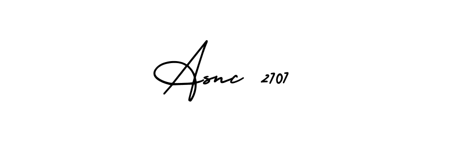 Also we have Asnc 2707 name is the best signature style. Create professional handwritten signature collection using AmerikaSignatureDemo-Regular autograph style. Asnc 2707 signature style 3 images and pictures png