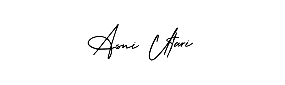 Also we have Asni Utari name is the best signature style. Create professional handwritten signature collection using AmerikaSignatureDemo-Regular autograph style. Asni Utari signature style 3 images and pictures png