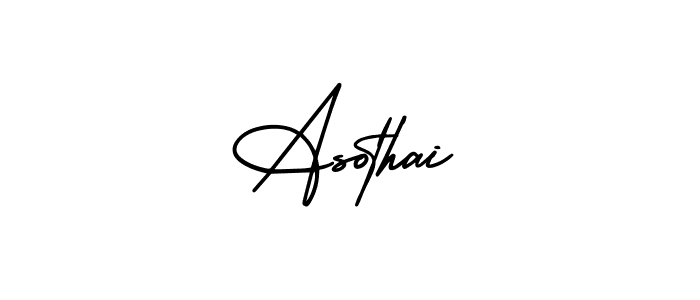 The best way (AmerikaSignatureDemo-Regular) to make a short signature is to pick only two or three words in your name. The name Asothai include a total of six letters. For converting this name. Asothai signature style 3 images and pictures png