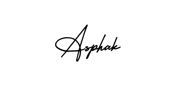 Make a beautiful signature design for name Asphak. With this signature (AmerikaSignatureDemo-Regular) style, you can create a handwritten signature for free. Asphak signature style 3 images and pictures png