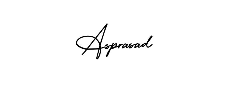 You should practise on your own different ways (AmerikaSignatureDemo-Regular) to write your name (Asprasad) in signature. don't let someone else do it for you. Asprasad signature style 3 images and pictures png