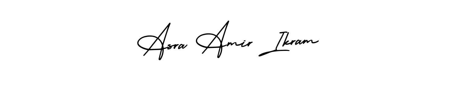 Make a short Asra Amir Ikram signature style. Manage your documents anywhere anytime using AmerikaSignatureDemo-Regular. Create and add eSignatures, submit forms, share and send files easily. Asra Amir Ikram signature style 3 images and pictures png