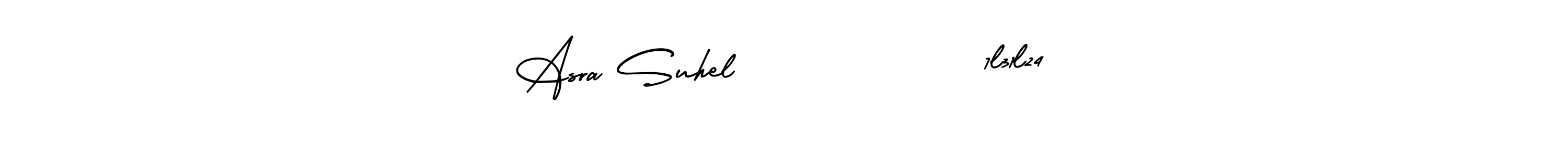 Use a signature maker to create a handwritten signature online. With this signature software, you can design (AmerikaSignatureDemo-Regular) your own signature for name Asra Suhel             7l31l24. Asra Suhel             7l31l24 signature style 3 images and pictures png