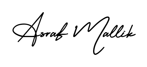 The AmerikaSignatureDemo-Regular signature style provides a bold statement for name Asraf Mallik. Designed for business owners, executives, and leaders. Asraf Mallik signature style 3 images and pictures png