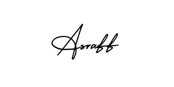 How to make Asraff signature? AmerikaSignatureDemo-Regular is a professional autograph style. Create handwritten signature for Asraff name. Asraff signature style 3 images and pictures png