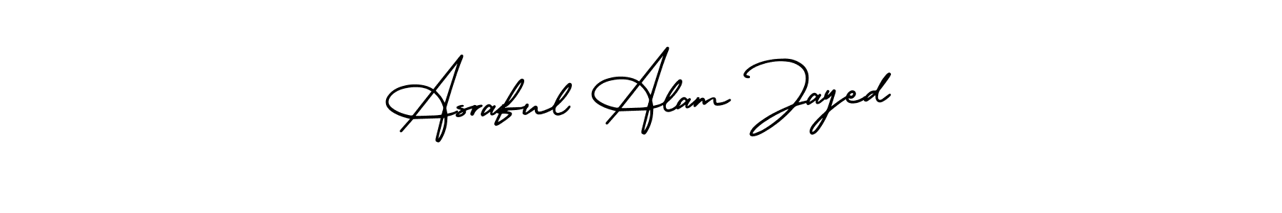 You can use this online signature creator to create a handwritten signature for the name Asraful Alam Jayed. This is the best online autograph maker. Asraful Alam Jayed signature style 3 images and pictures png