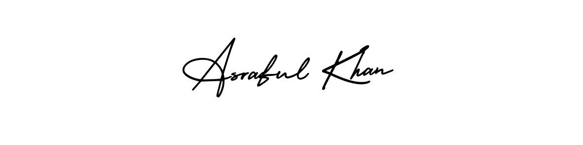 Create a beautiful signature design for name Asraful Khan. With this signature (AmerikaSignatureDemo-Regular) fonts, you can make a handwritten signature for free. Asraful Khan signature style 3 images and pictures png