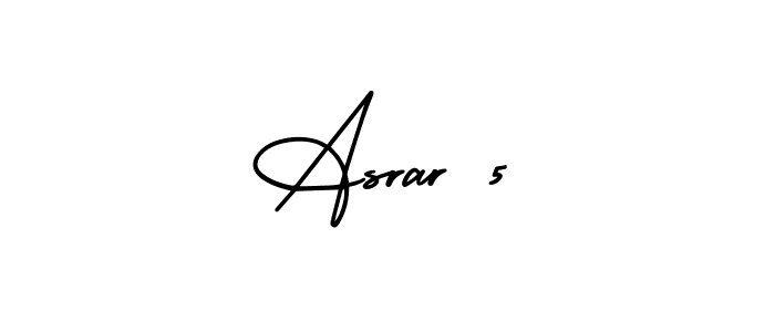 if you are searching for the best signature style for your name Asrar 5. so please give up your signature search. here we have designed multiple signature styles  using AmerikaSignatureDemo-Regular. Asrar 5 signature style 3 images and pictures png