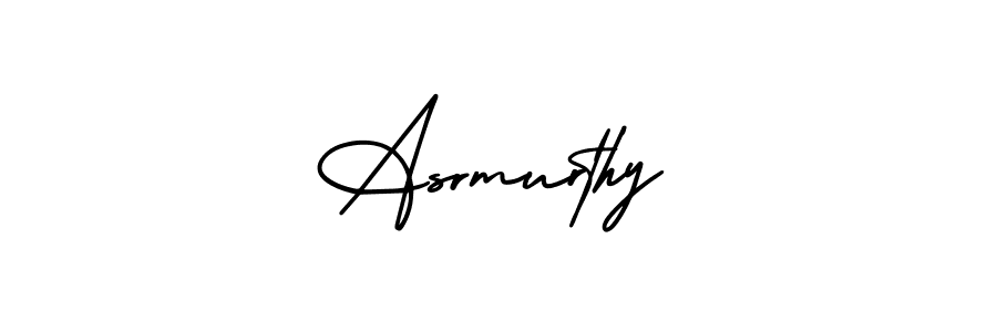 How to make Asrmurthy name signature. Use AmerikaSignatureDemo-Regular style for creating short signs online. This is the latest handwritten sign. Asrmurthy signature style 3 images and pictures png