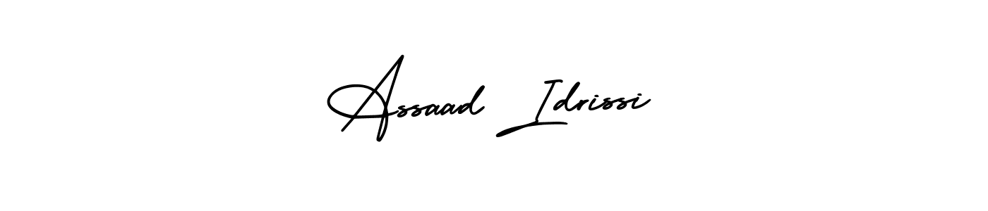 Make a beautiful signature design for name Assaad Idrissi. With this signature (AmerikaSignatureDemo-Regular) style, you can create a handwritten signature for free. Assaad Idrissi signature style 3 images and pictures png