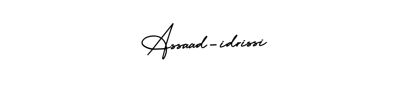 How to Draw Assaad-idrissi signature style? AmerikaSignatureDemo-Regular is a latest design signature styles for name Assaad-idrissi. Assaad-idrissi signature style 3 images and pictures png