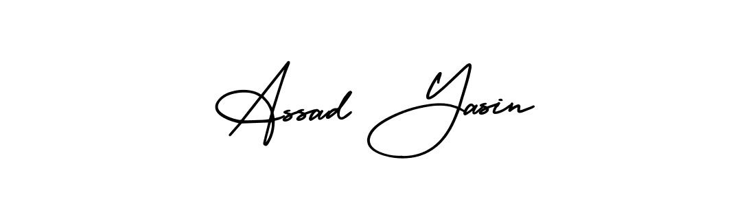 Make a short Assad Yasin signature style. Manage your documents anywhere anytime using AmerikaSignatureDemo-Regular. Create and add eSignatures, submit forms, share and send files easily. Assad Yasin signature style 3 images and pictures png