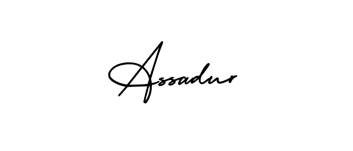 Also we have Assadur name is the best signature style. Create professional handwritten signature collection using AmerikaSignatureDemo-Regular autograph style. Assadur signature style 3 images and pictures png