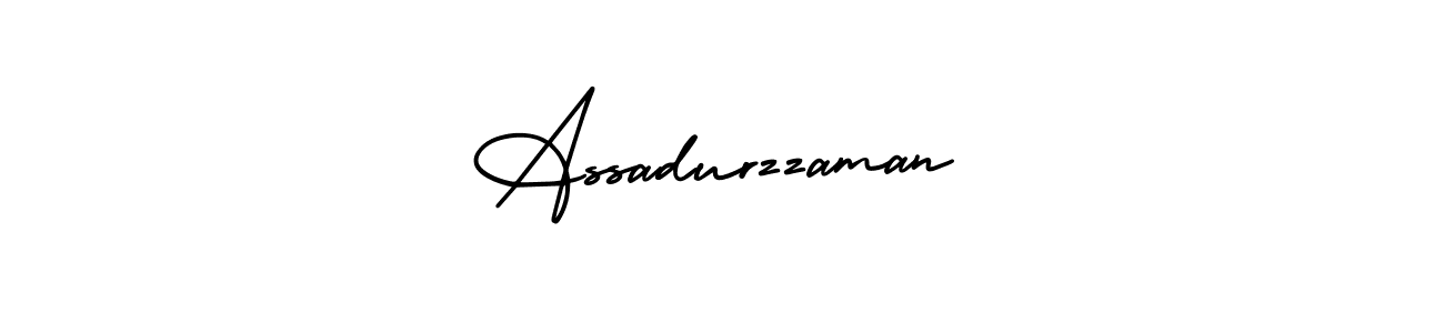 How to Draw Assadurzzaman signature style? AmerikaSignatureDemo-Regular is a latest design signature styles for name Assadurzzaman. Assadurzzaman signature style 3 images and pictures png