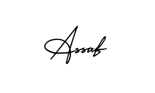 Design your own signature with our free online signature maker. With this signature software, you can create a handwritten (AmerikaSignatureDemo-Regular) signature for name Assaf. Assaf signature style 3 images and pictures png