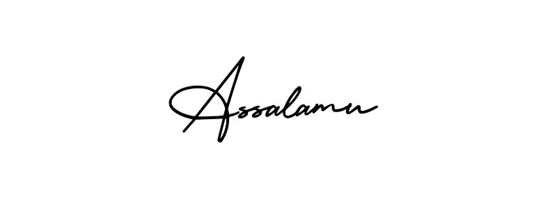 Similarly AmerikaSignatureDemo-Regular is the best handwritten signature design. Signature creator online .You can use it as an online autograph creator for name Assalamu. Assalamu signature style 3 images and pictures png