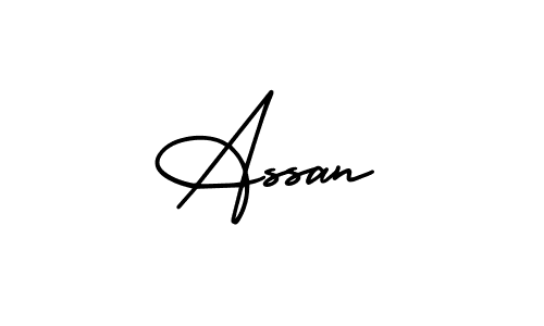 Also You can easily find your signature by using the search form. We will create Assan name handwritten signature images for you free of cost using AmerikaSignatureDemo-Regular sign style. Assan signature style 3 images and pictures png