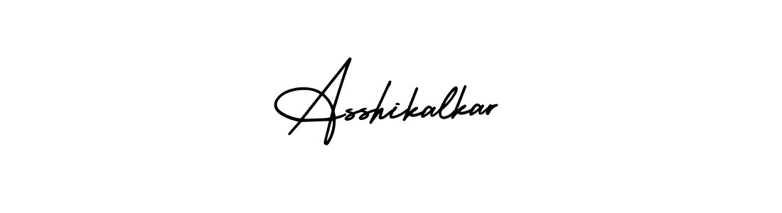 It looks lik you need a new signature style for name Asshikalkar. Design unique handwritten (AmerikaSignatureDemo-Regular) signature with our free signature maker in just a few clicks. Asshikalkar signature style 3 images and pictures png