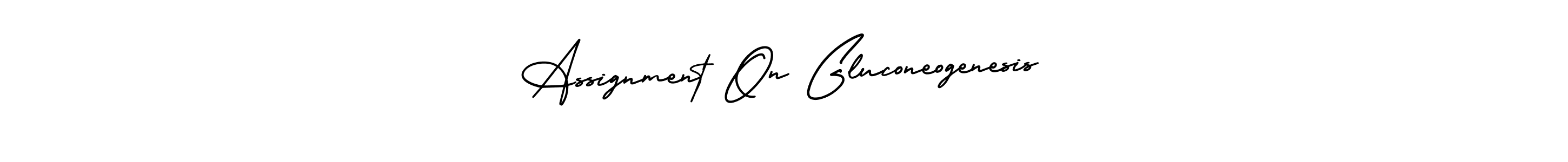 The best way (AmerikaSignatureDemo-Regular) to make a short signature is to pick only two or three words in your name. The name Assignment On Gluconeogenesis include a total of six letters. For converting this name. Assignment On Gluconeogenesis signature style 3 images and pictures png