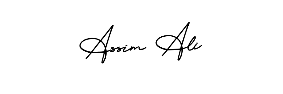 How to Draw Assim Ali signature style? AmerikaSignatureDemo-Regular is a latest design signature styles for name Assim Ali. Assim Ali signature style 3 images and pictures png