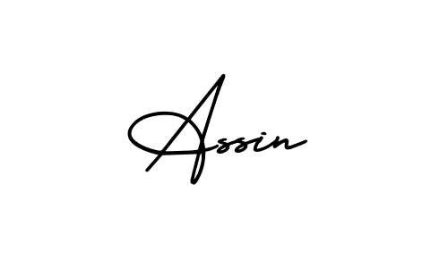Make a beautiful signature design for name Assin. Use this online signature maker to create a handwritten signature for free. Assin signature style 3 images and pictures png