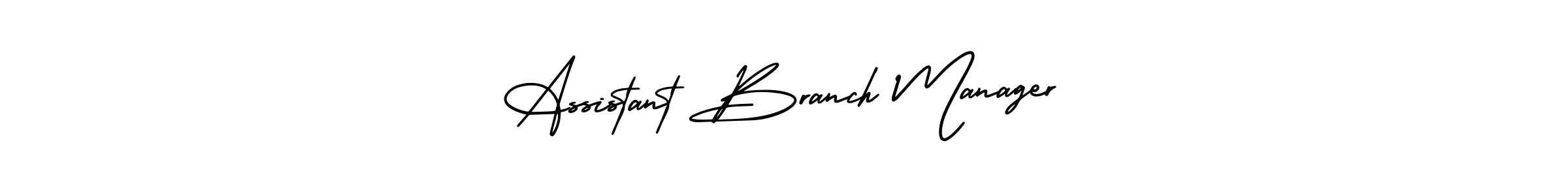How to make Assistant Branch Manager name signature. Use AmerikaSignatureDemo-Regular style for creating short signs online. This is the latest handwritten sign. Assistant Branch Manager signature style 3 images and pictures png