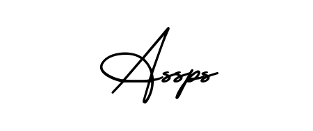 Stand out with a creative autograph for Assps. The AmerikaSignatureDemo-Regular styling blends modern aesthetics with classic signature flourishes. Assps signature style 3 images and pictures png