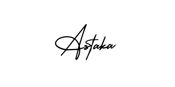 Astaka stylish signature style. Best Handwritten Sign (AmerikaSignatureDemo-Regular) for my name. Handwritten Signature Collection Ideas for my name Astaka. Astaka signature style 3 images and pictures png