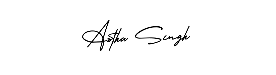 Astha Singh stylish signature style. Best Handwritten Sign (AmerikaSignatureDemo-Regular) for my name. Handwritten Signature Collection Ideas for my name Astha Singh. Astha Singh signature style 3 images and pictures png