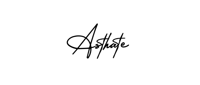 Make a beautiful signature design for name Asthate. With this signature (AmerikaSignatureDemo-Regular) style, you can create a handwritten signature for free. Asthate signature style 3 images and pictures png